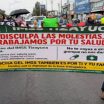 Megamarcha de trabajadores del IMSS en CDMX